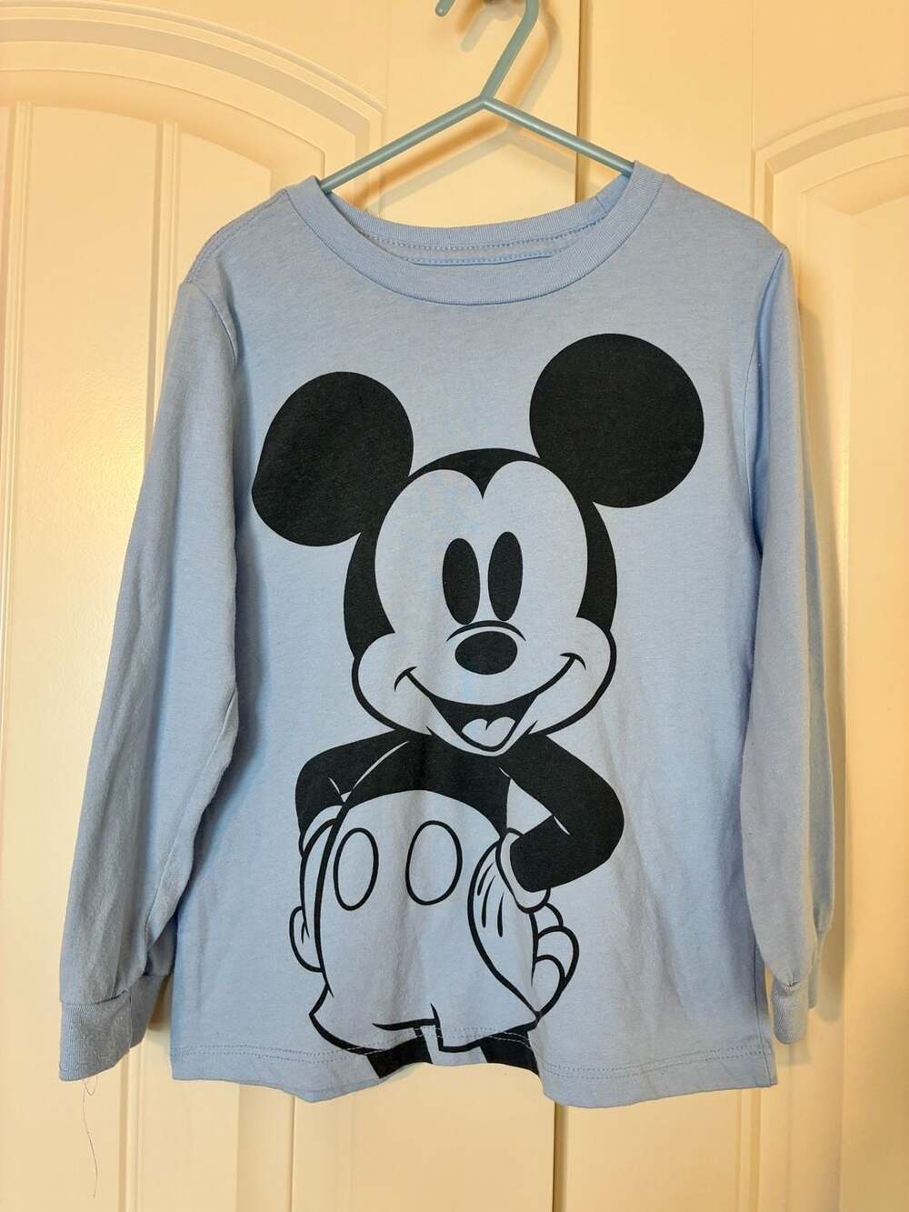 Disney Junior Mickey Mouse Long Sleeve T-Shirt Light Blue Size 5T